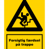 Forsigtig færdsel på trappe