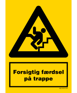 Forsigtig færdsel på trappe