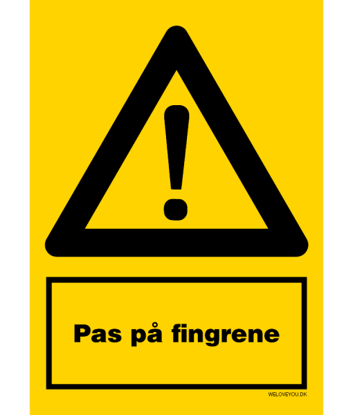 Pas på fingrene
