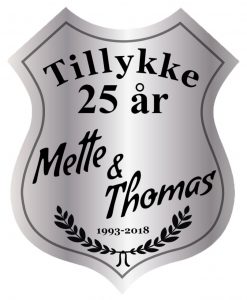 Sølvbryllupsskjold