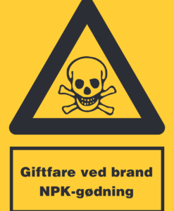Giftfare ved brand – NPK-gødning