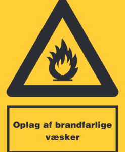 Oplag af brandfarlige væsker