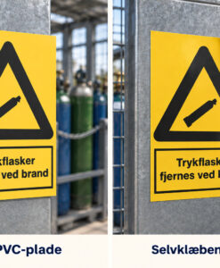 Alternative view of Trykflasker fjernes ved brand