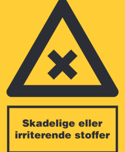 Skadelige eller irriterende stoffer