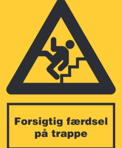 Forsigtig færdsel på trappe