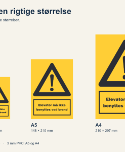 Elevator må ikke benyttes ved brand - Billede 3
