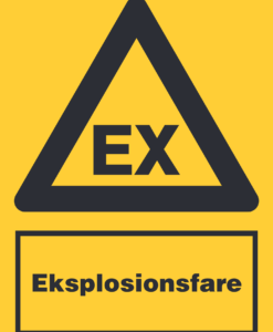 Eksplosionsfare – EX-symbol